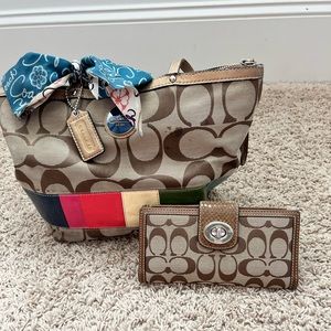 COACH purse and wallet